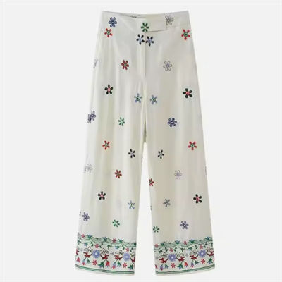 Seluar Relaks Sutera Sulaman